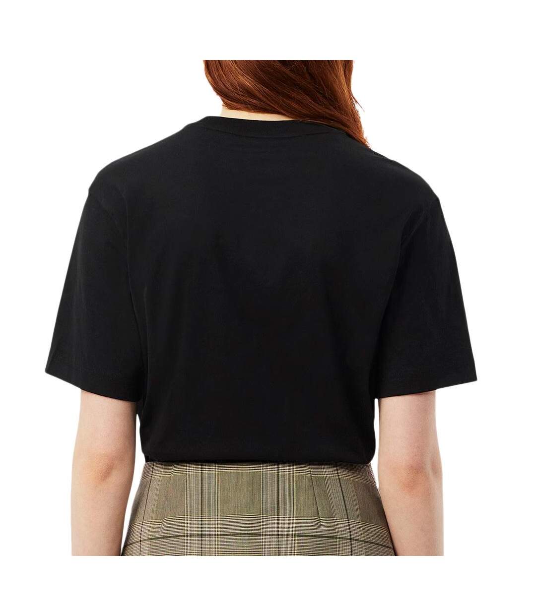 T-shirt noir femme lacoste tf7215 - 32-2