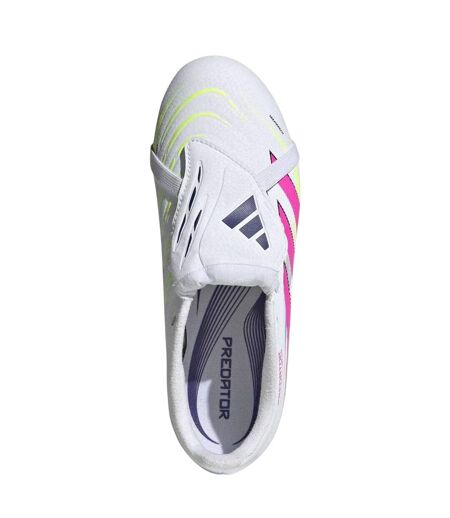 Chaussures De Foot Pour Terrain Ferme Motif/style Se Rabat Sur L´avant Predator League Enfant Blanc Rose Adidas