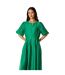 Womens/ladies organza pleated midi dress green Principles