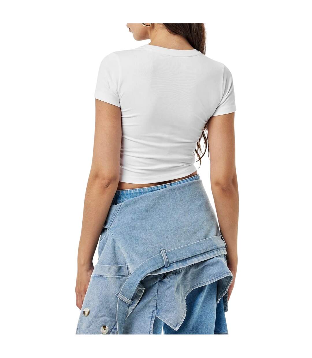 T-shirt Motif/style Logo Femme Blanc Pur Guess-2