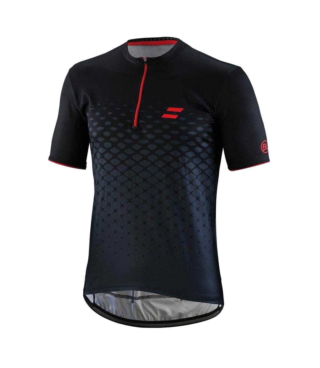 Maillot De Cyclisme Rayon Homme Noir Rouge Bicycle Line-1