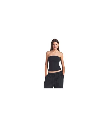Womens/ladies Bandeau Tube Top Black Skims