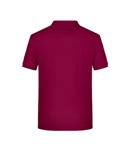 Polo Basic Homme Bordeaux James And Nicholson