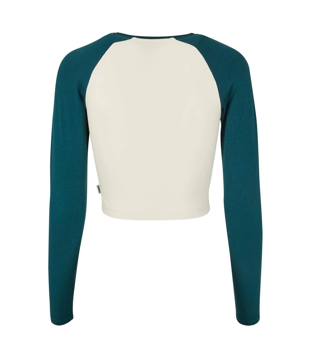 T-shirt Court Manches Longues Motif/style Rétro Femme Sable Blanc Jaspe Urban Classics-2