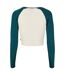 T-shirt Court Manches Longues Motif/style Rétro Femme Sable Blanc Jaspe Urban Classics-2