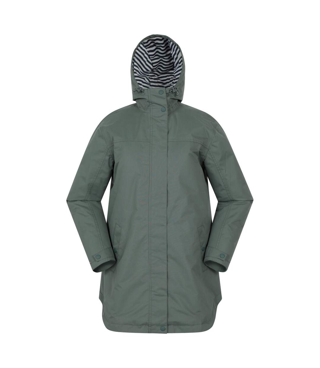 Womens/ladies Riviera Padded Waterproof Jacket Khaki Green Mountain Warehouse-1