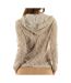 Sweat capuche beige femme sun valley doglio-2