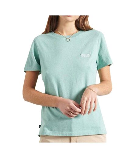 T-shirt bleu clair femme superdry classic - s