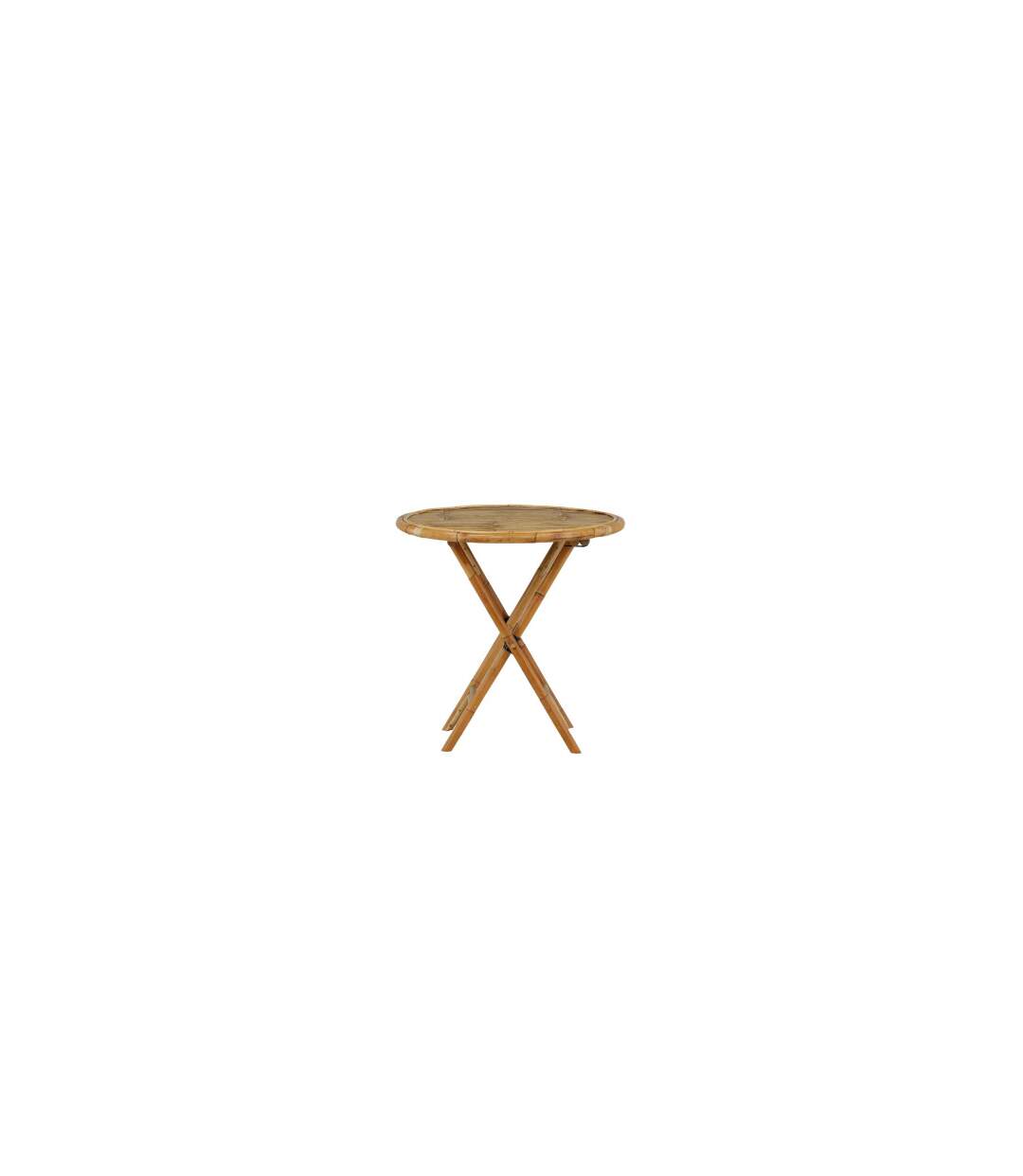 Table de Jardin Cane 80cm Naturel-5