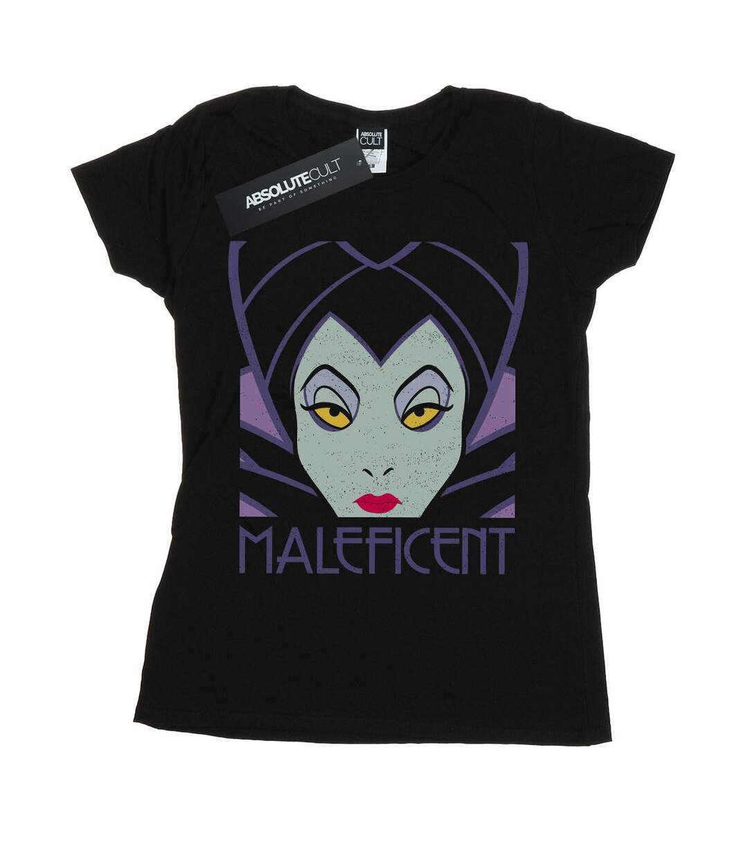 Disney - T-shirt MALEFICENT CROPPED HEAD - Femme (Noir) - UTBI14744-1