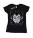 Disney - T-shirt MALEFICENT CROPPED HEAD - Femme (Noir) - UTBI14744-1