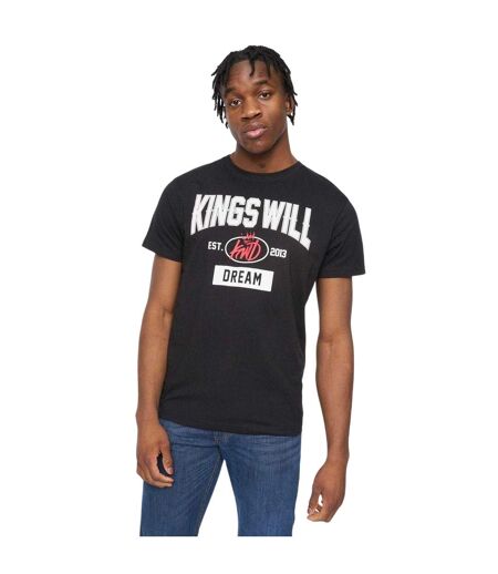 T-shirt Motif/style Texte Homme Noir Kings Will Dream
