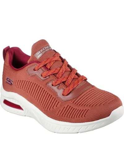 Skechers Womens/Ladies Bobs Squad Air Sweet Encounter Sneakers (Rust) - UTFS9594