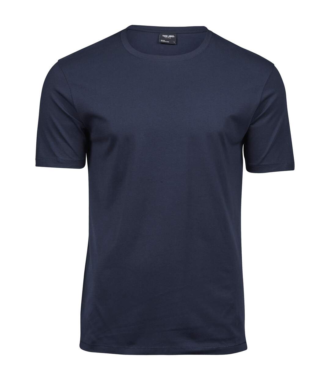 Mens luxury cotton t-shirt navy Tee Jays-1