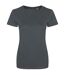 T-shirt Cascades Femme Charbon Ecologie-1