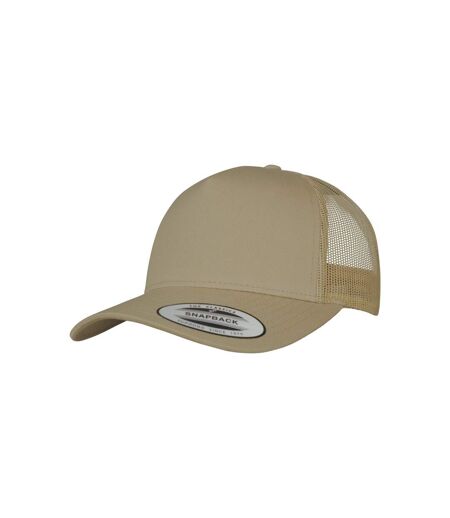 Casquette Trucker Motif/style Rétro Adulte Marron Kaki Flexfit