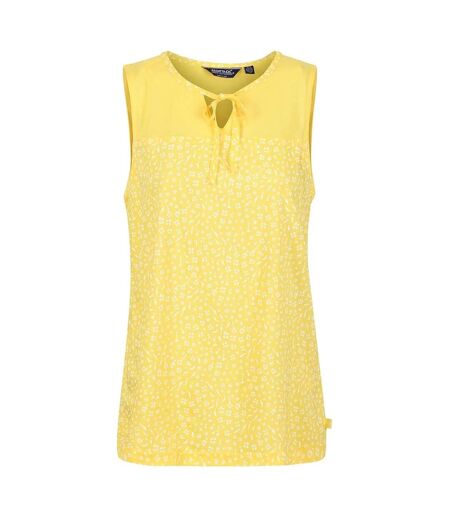 Haut Sans Manches Motif/style À Motifs Brodés Janessa Femme Jaune Vif À Motifs Brodés Regatta