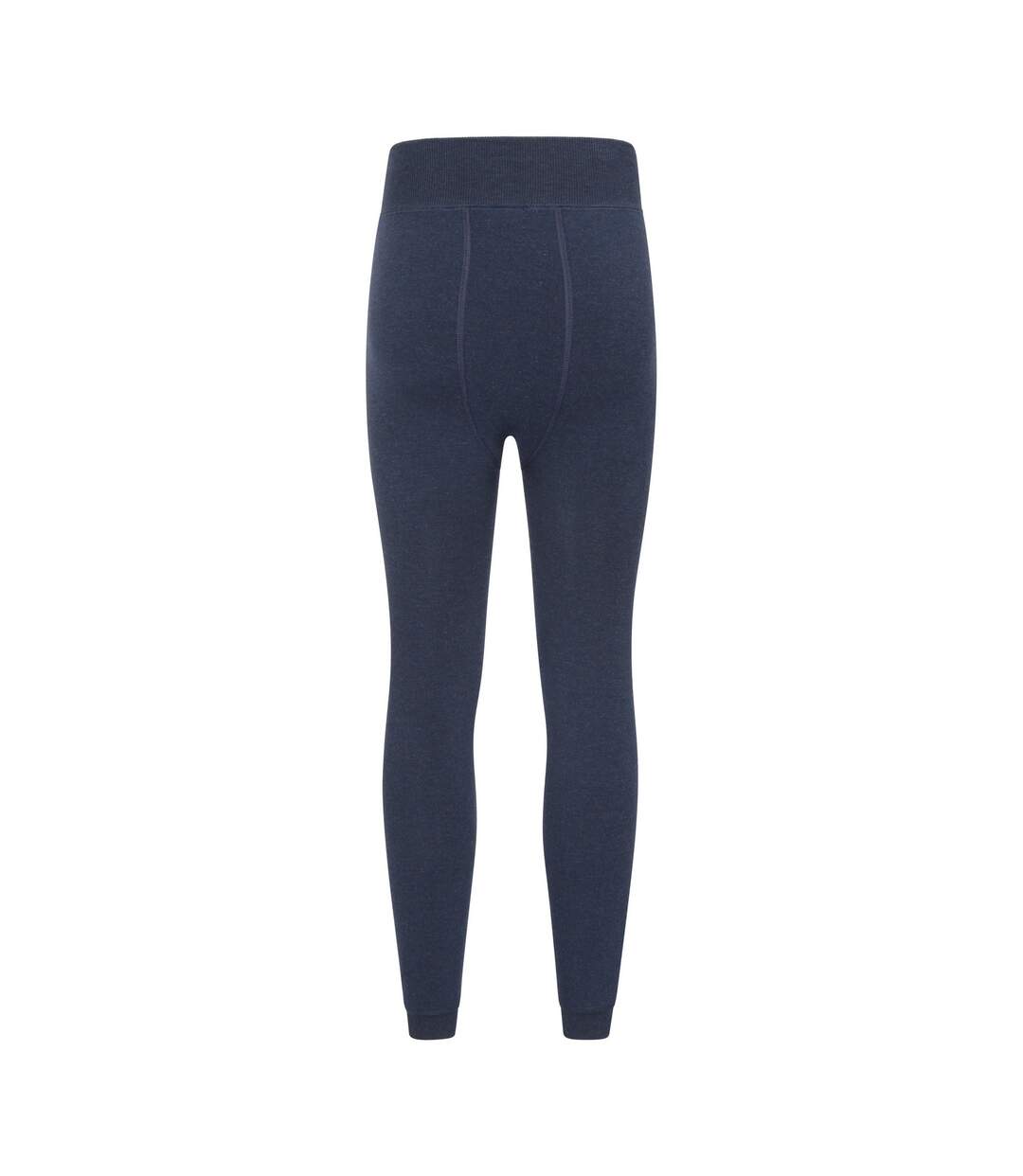 Womens/ladies Fluffy Fleece Lined Thermal Leggings Navy Mountain Warehouse-2