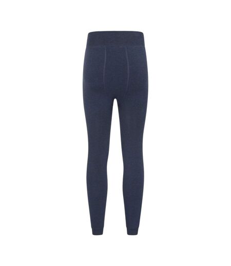 Womens/ladies Fluffy Fleece Lined Thermal Leggings Navy Mountain Warehouse