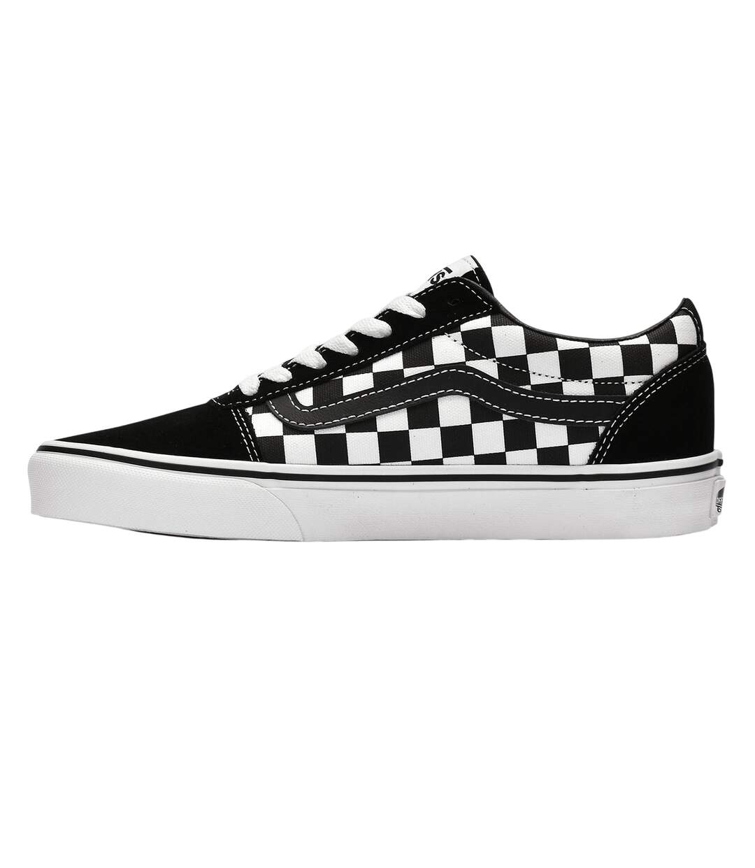 Baskets Motif/style À Carreaux Ward Femme Noir Blanc Vans-3