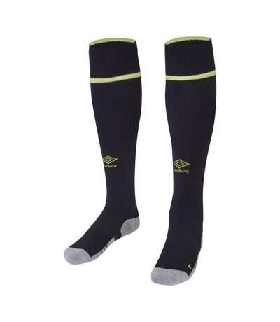 Umbro Mens 23/24 Burnley FC Third Socks (Black/Gray/Yellow)