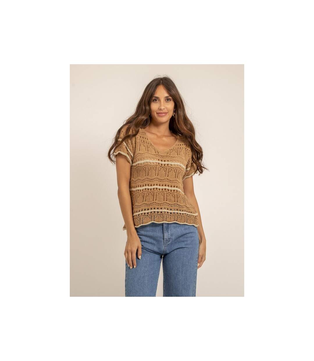 T shirt maille FILOMA - Dona X Lisa-1