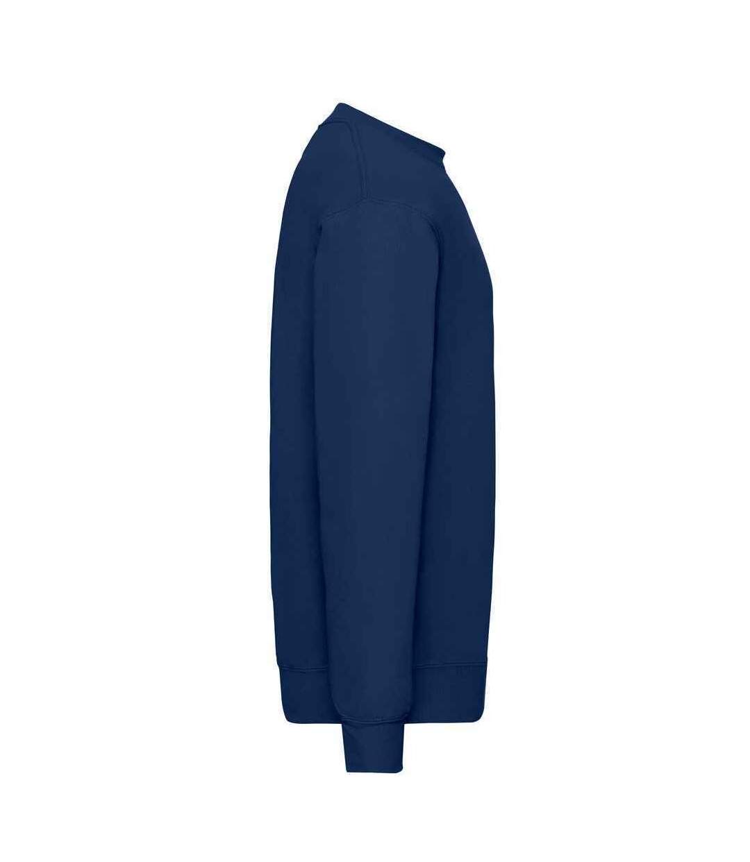 Unisex adult classic drop shoulder sweatshirt navy Fruit of the Loom-2