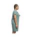 Robe T-shirt Manches Cut-on Femme Vert Urban Classics-4