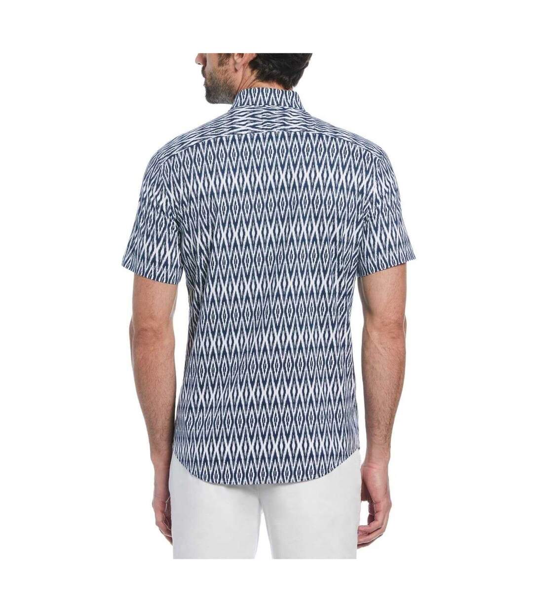 Mens Ikat Regular Short-sleeved Shirt Sargasso Sea Original Penguin-2