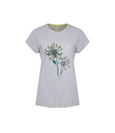 T-shirt seedheads femme gris chiné Weird Fish