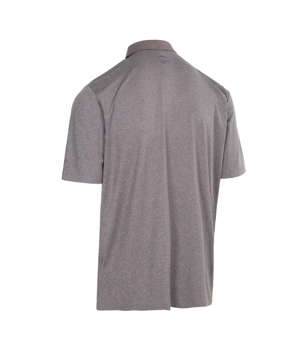 Polo gedding homme gris foncé chiné Trespass-2