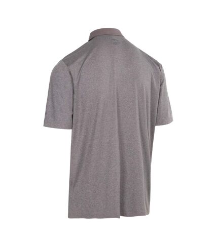 Polo gedding homme gris foncé chiné Trespass