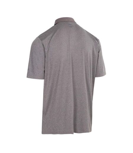 Polo gedding homme gris foncé chiné Trespass