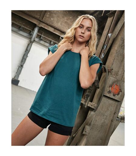 T-shirt Femme Bleu Sarcelle Build Your Brand
