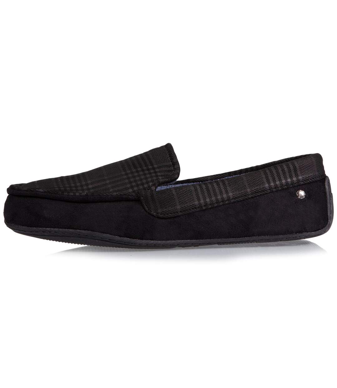Isotoner Chaussons Mocassins homme en suédine, semelle gomme-3
