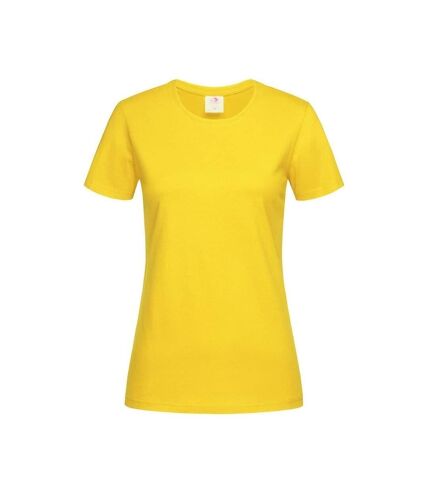 Womens/ladies classic tee sunflower yellow Stedman