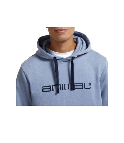 Animal Mens Driver Logo Natural Hoodie (Blue)