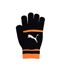 Womens/ladies striped gloves black/orange Puma