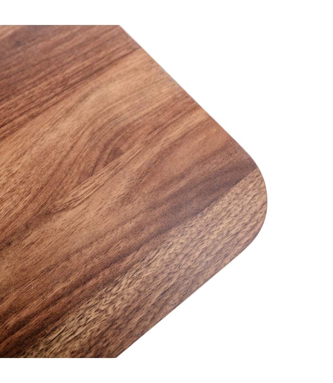Table d'appoint en Métal et MDF avec 1 étagère - Marron et Noir-5