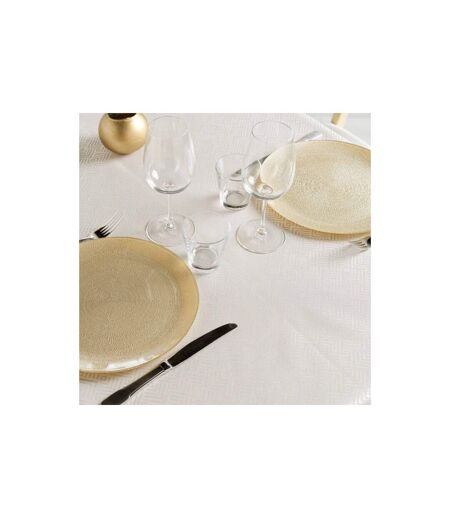 Nappe Jacquard Imprimé Azuline 140x250cm Naturel