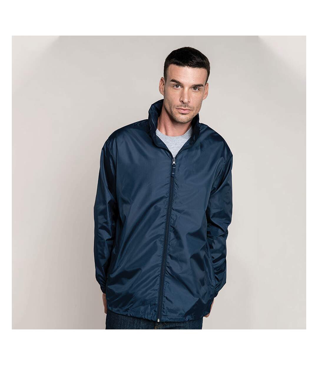 Kariban Mens Casual Windbreaker Jacket (Navy) - UTRW2711