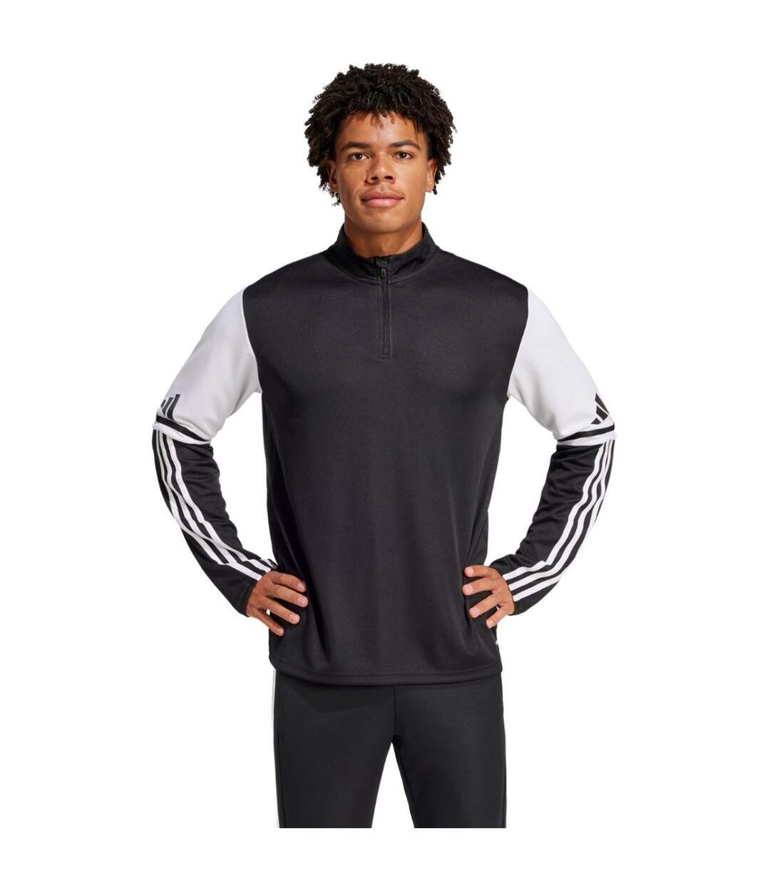 Haut Entraînement Squadra Homme Blanc Noir Adidas-4