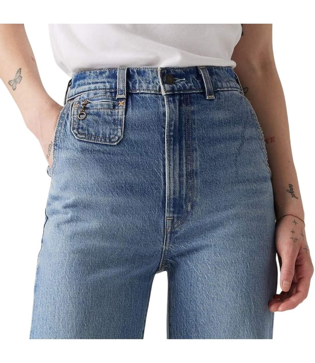 Jean Ribcage Femme Next Saturday Levis-4