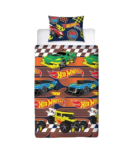 Racer Single Duvet Cover Set Multicoloured Hot Wheels