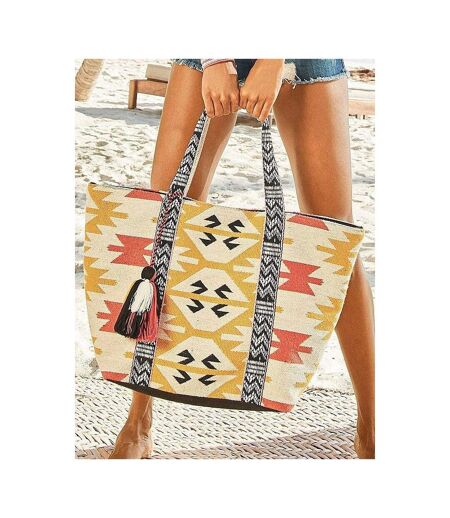 Sac de plage Ethno multicolore Lascana