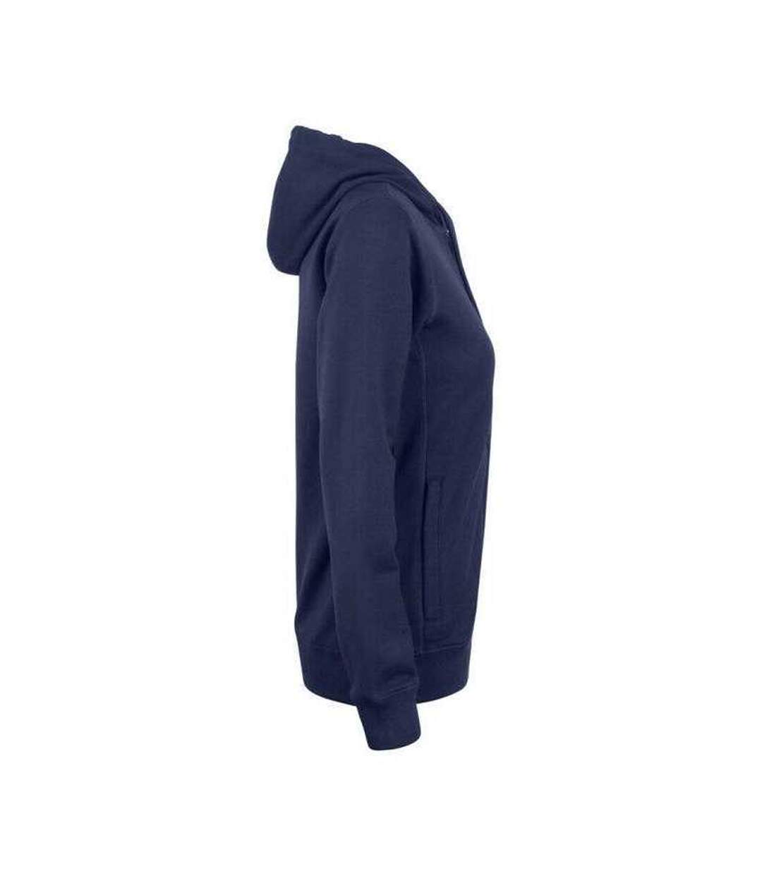 Veste À Capuche Premium Femme Bleu Marine Foncé Clique-4
