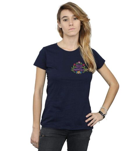 Disney - T-shirt COCO SEIZE YOUR MOMENT - Femme (Bleu marine) - UTBI14229