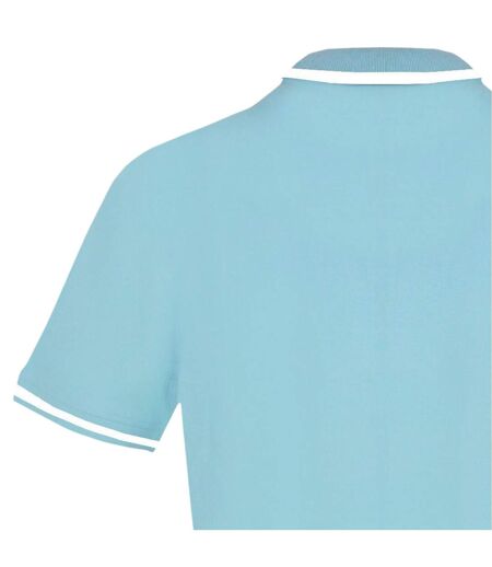 Mens Flag Polo Shirt Blue Cielo Aquascutum