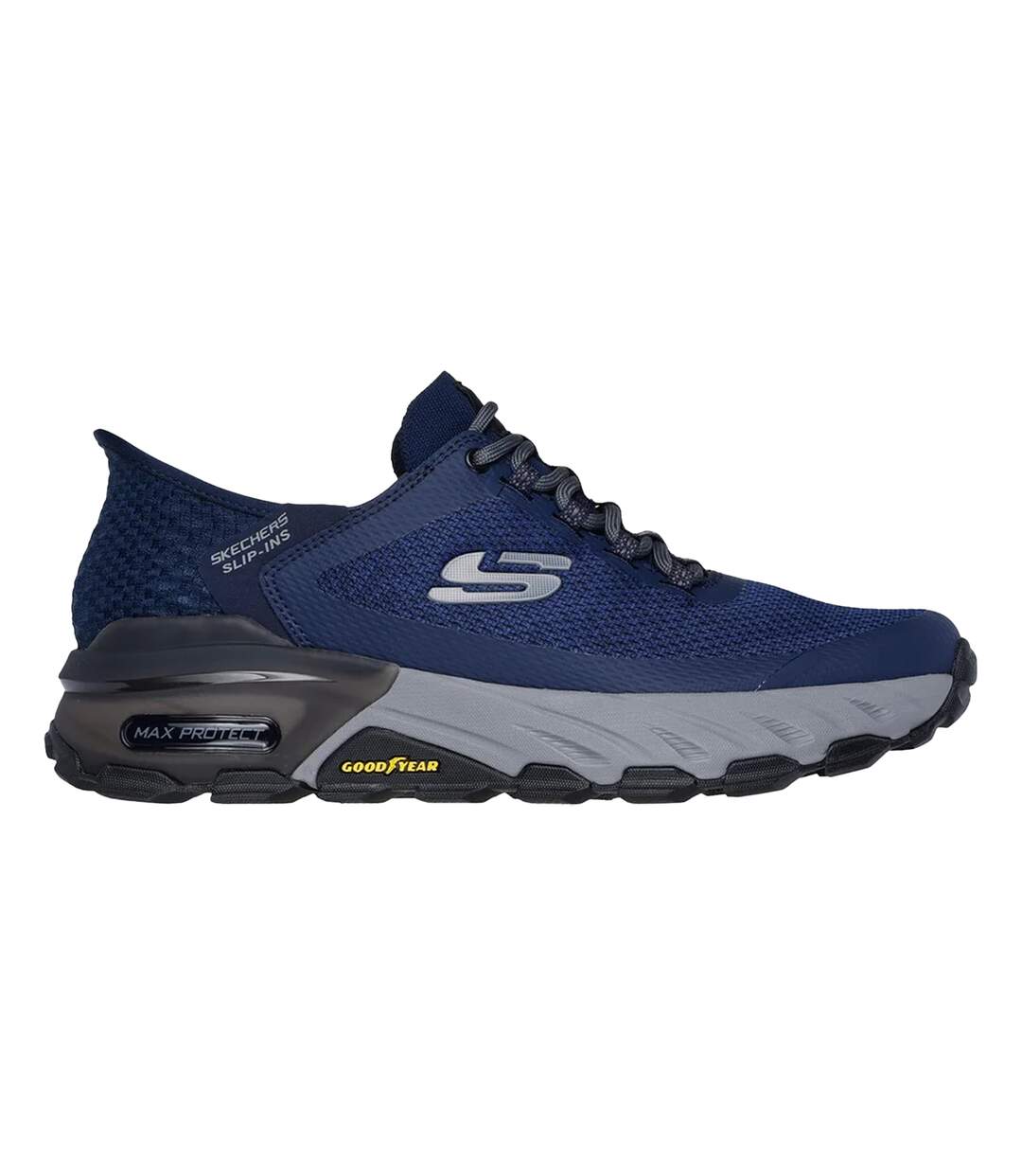 Mens Max Protect Assembly Hiking Shoes Navy Skechers-3