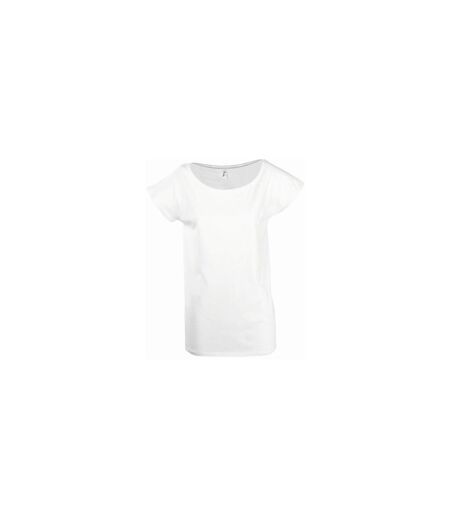 Marylin t-shirt long à manches courtes femme blanc SOLS